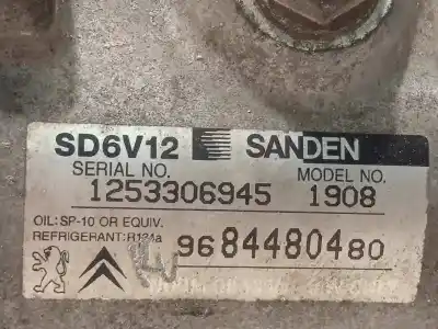 Peça sobressalente para automóvel em segunda mão compressor de ar condicionado a/a a/c por citroen nemo x referências oem iam 9684480480  