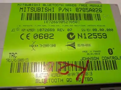 Автозапчастина б/у щит управління телефоном для mitsubishi asx (ga0w) 1.8 di-d cat посилання на oem iam 8785a026  