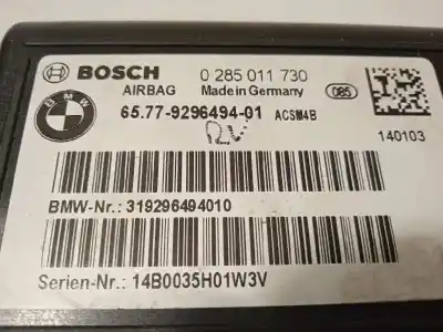 Автозапчастина б/у блок управління подушками безпеки для bmw serie 1 lim. (f20) 116d посилання на oem iam 65779296494 0285011730 