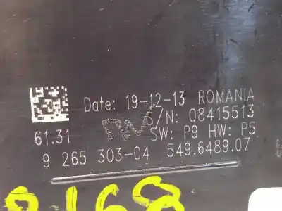 Автозапчастина б/у управління світлом для bmw serie 1 lim. (f20) 116d посилання на oem iam 61319265303  