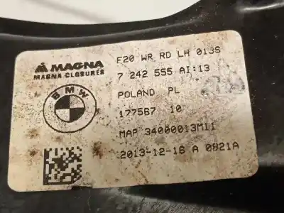 Автозапчасти б/у регулятор стекла заднего левого за bmw serie 1 lim. (f20) 116d ссылки oem iam 67627341563 51357281883 