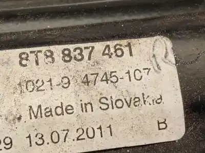 Автозапчастина б/у регулятор вікна передній лівий для audi a5 sportback (8t) 2.0 16v tdi посилання на oem iam 8t8837461 8t0959801b 