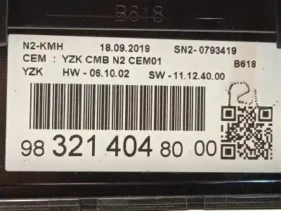 Peça sobressalente para automóvel em segunda mão quadrante por citroen c3 feel referências oem iam 9832140480  