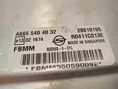 Автозапчастина б/у ебу контролер двигуна для ssangyong rodius xdi посилання на oem iam a6655404032 28019195 6655404032