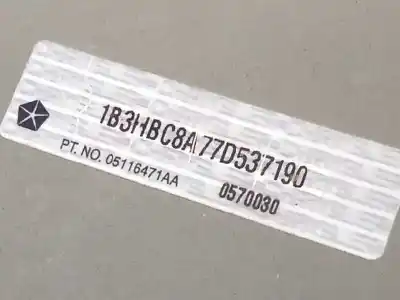 Peça sobressalente para automóvel em segunda mão guarda-lamas dianteiro esquerdo por dodge caliber 2.0 crd referências oem iam 05116471aa  
