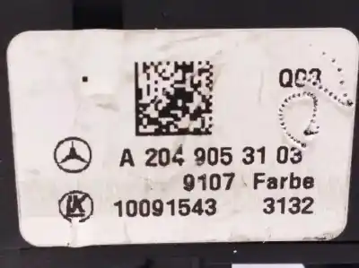 Gebrauchtes Autoersatzteil lichtsteuerung zum mercedes-benz clase c (w204) berlina 2.1 cdi cat oem-iam-referenzen a2049053103 10091543 