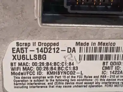 Second-hand car spare part gps navigation system for ford focus lim. st oem iam references ea5t14d212da dm5t14f239ap 2161224