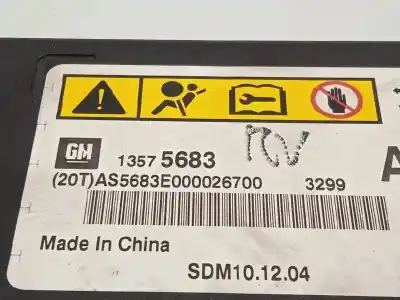 Автозапчастина б/у блок управління подушками безпеки для opel astra j lim. sport посилання на oem iam 13575683  