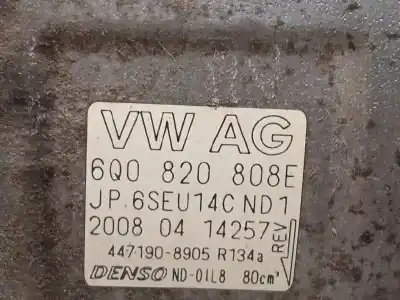 Автозапчасти б/у компрессор кондиционера воздуха за skoda fabia (5j2 ) 1.2 ссылки oem iam 6q0820808e 6seu14c 