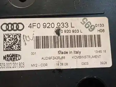 Автозапчастина б/у панель інструментів для audi a6 c6 (4f2) 3.0 tdi quattro посилання на oem iam 4f0920933l 503002201803 4f0920933a