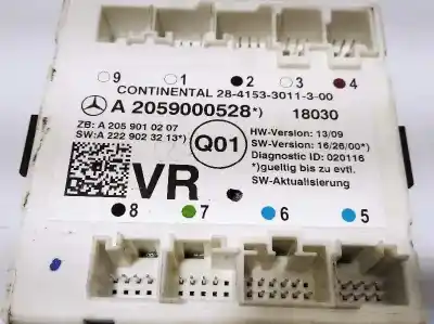 Автозапчасти б/у блок управления комфортом за mercedes-benz clase c coupe (w205) c 300 (205.348) ссылки oem iam a2059000528 2059000528 