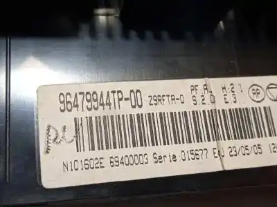 Pièce détachée automobile d'occasion commande de climatisation / chauffage pour peugeot 607 (s2) ebano pack références oem iam 96479944tp 6451xw 