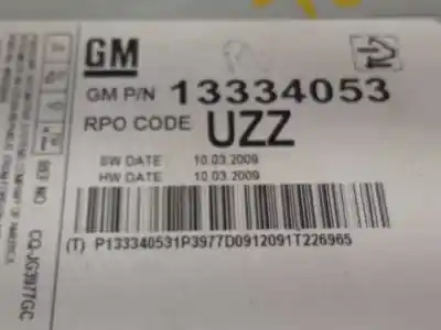 Автозапчастина б/у аудіо система / радіо cd для opel astra j (p10) 1.7 cdti (68) посилання на oem iam 13334053  