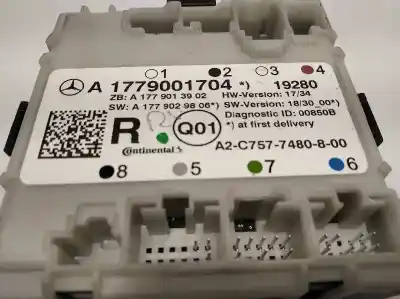 Gebrauchtes Autoersatzteil komfortsteuergerät zum mercedes-benz clase b (w247) b 200 d (247.012) oem-iam-referenzen a1779001704 1779001704 