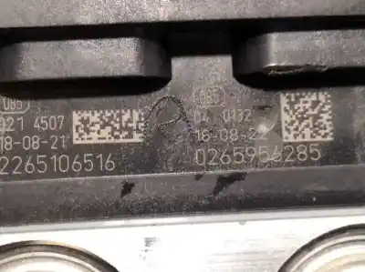 Peça sobressalente para automóvel em segunda mão abs por renault zoe entry referências oem iam 476609473r 269722 0265956285
