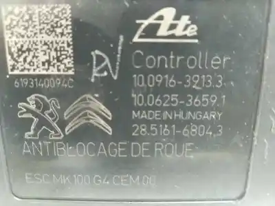 Peça sobressalente para automóvel em segunda mão abs por citroen c-elysée shine referências oem iam 9822654880 10022012064 10091639133