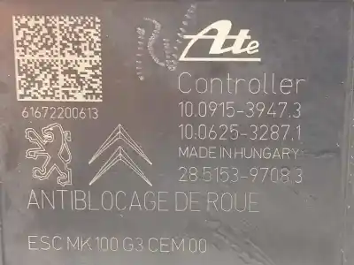 Peça sobressalente para automóvel em segunda mão abs por peugeot 208 allure referências oem iam 9817031680 10022007544 10091539473
