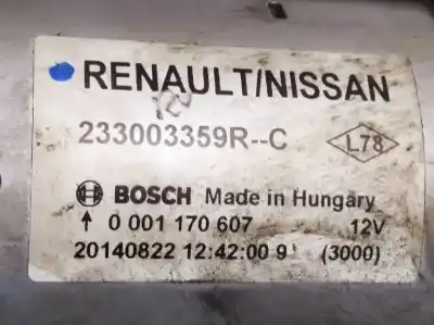 Pezzo di ricambio per auto di seconda mano motorino di avviamento per nissan x-trail (t32) 1.6 dci turbodiesel cat riferimenti oem iam 233003359r 0001170607 
