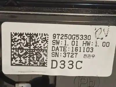 Recambio de automóvil de segunda mano de mando climatizador para kia niro i (de) 1.6 gdi hybrid referencias oem iam 97250g5330  97250g5330ca