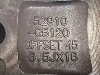 Recambio de automóvil de segunda mano de llanta para kia niro i (de) 1.6 gdi hybrid referencias oem iam 52910g5120  