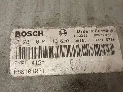 Gebrauchtes Autoersatzteil ecu-motorsteuergerät uce motorsteuergerät zum land rover freelander (ln) 2.0 di familiar (72kw) oem-iam-referenzen msb101071 0281010113 