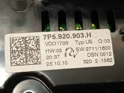 Автозапчастина б/у панель інструментів для porsche cayenne (typ 92aa) * посилання на oem iam 7p5920903h  95864115611