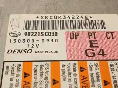 Recambio de automóvil de segunda mano de centralita airbag para subaru forester s12 xs limited referencias oem iam 98221sc030 1503000940 