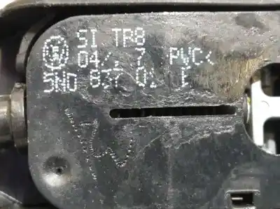 Tweedehands auto-onderdeel rechts achter buiten handgreep voor volkswagen polo (6c1) 1.4 tdi oem iam-referenties 5n0837017e 5n0839885h 