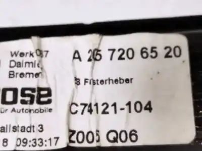 Автозапчасти б/у регулятор стекла переднего левого за mercedes-benz clase c coupe (w205) c 300 (205.348) ссылки oem iam a2057206520 a0009066106 a2057200346