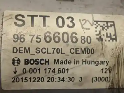 Second-hand car spare part starter motor for peugeot partner kombi outdoor oem iam references 9675660680 0001174601 