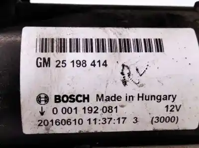 Piesă de schimb auto la mâna a doua electromotor pentru opel corsa e selective referințe oem iam 25198414 0001192081 