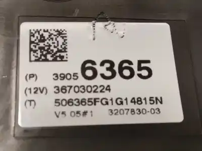 Pezzo di ricambio per auto di seconda mano pannello degli strumenti per opel corsa e selective riferimenti oem iam 39056365  