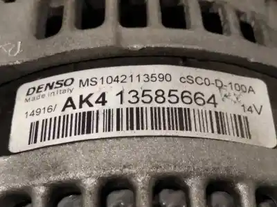 Pezzo di ricambio per auto di seconda mano alternatore per opel corsa e selective riferimenti oem iam 13585664 ms1042113590 