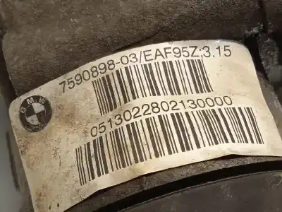 Gebrauchtes Autoersatzteil vorderes differenzial zum bmw x5 (e70) xdrive30d oem-iam-referenzen 7590898 31507590898 31507590899