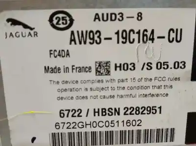 Pièce détachée automobile d'occasion module électronique pour jaguar xf 2.2 diesel cat références oem iam aw9319c164cu 6722hbsn2282951 