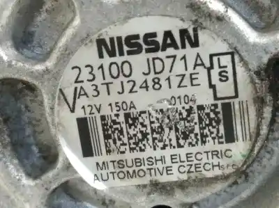 Автозапчастина б/у генератор для nissan qashqai+2 (jj10) acenta посилання на oem iam 23100jd71a a3tj2481ze 