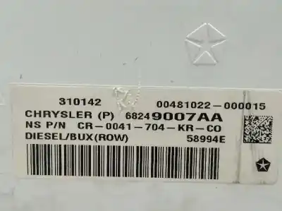 Second-hand car spare part dashboard for fiat freemont (345_) 2.0 jtd oem iam references 68249007aa 0041304krcb k68249007aa