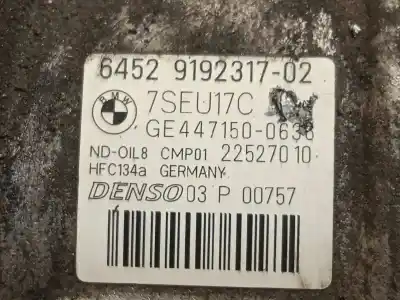 Recambio de automóvil de segunda mano de compresor aire acondicionado para bmw x6 (e71) 5.0i referencias oem iam 64529192317 4471500636 64509192317