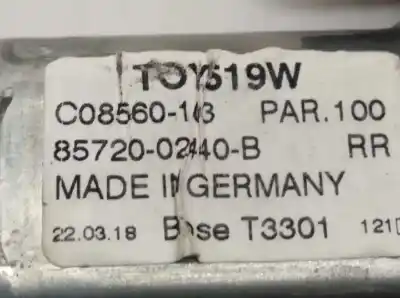 Tweedehands auto-onderdeel regelaar rechts achterruit: voor toyota auris 1.8 16v (híbrido) oem iam-referenties 8572002440 6983002430 