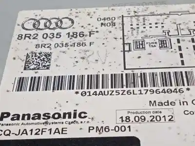 Recambio de automóvil de segunda mano de sistema audio / radio cd para audi a5 sportback (8t) 2.0 tdi (130kw) referencias oem iam 8r2035186f  