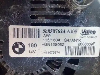 Автозапчастина б/у генератор для bmw x1 (e84) sdrive 16d посилання на oem iam 8507624 fgn18s052 2608669f