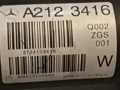 Recambio de automóvil de segunda mano de transmision central para mercedes clase e (w212) lim. 250 cdi blueefficiency (212.003) referencias oem iam a2124103416 a2123416 2124103416