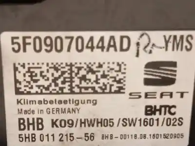 Автозапчастина б/у клімат-контроль для seat ateca (kh7) style посилання на oem iam 5f0907044ad 5hb01121556 5f0907044adyms
