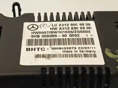 Автозапчастина б/у клімат-контроль для mercedes-benz clase e (w212) lim. 250 cdi blueefficiency (212.003) посилання на oem iam a2129008608 5hb00935590 2129008608