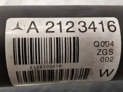 Peça sobressalente para automóvel em segunda mão transmissão central traseira por mercedes-benz clase e (w212) lim. 2.1 cdi cat referências oem iam a2124103416 a2123416 2124103416