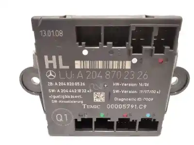 Pezzo di ricambio per auto di seconda mano centralina comfort per mercedes-benz clase c (w204) berlina c 300 4-matic (204.081) riferimenti oem iam a2048702326  