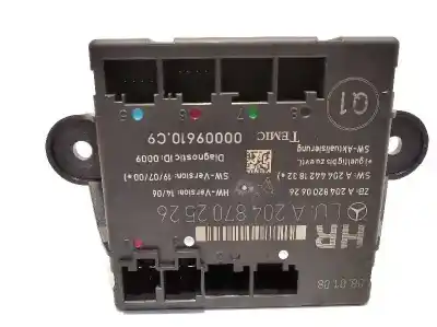 Pezzo di ricambio per auto di seconda mano centralina comfort per mercedes-benz clase c (w204) berlina c 300 4-matic (204.081) riferimenti oem iam a2048702526  