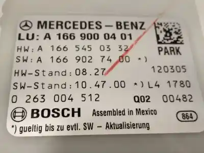 Автозапчасти б/у электронный модуль за mercedes-benz clase m (w166) 2.1 cdi cat ссылки oem iam a1669000401 0263004512 