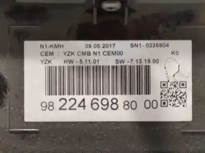 Gebrauchtes Autoersatzteil instrumententafel zum peugeot expert furgón pro standard oem-iam-referenzen 9822469880  