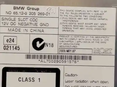 İkinci el araba yedek parçası ses sistemi / radyo cd için bmw x6 (e71) 3.0d oem iam referansları 65129205269  